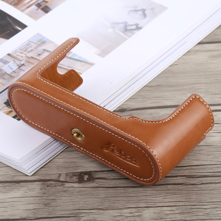 1/4 inch Thread PU Leather Camera Half Case Base for Leica M9, For Leica M9