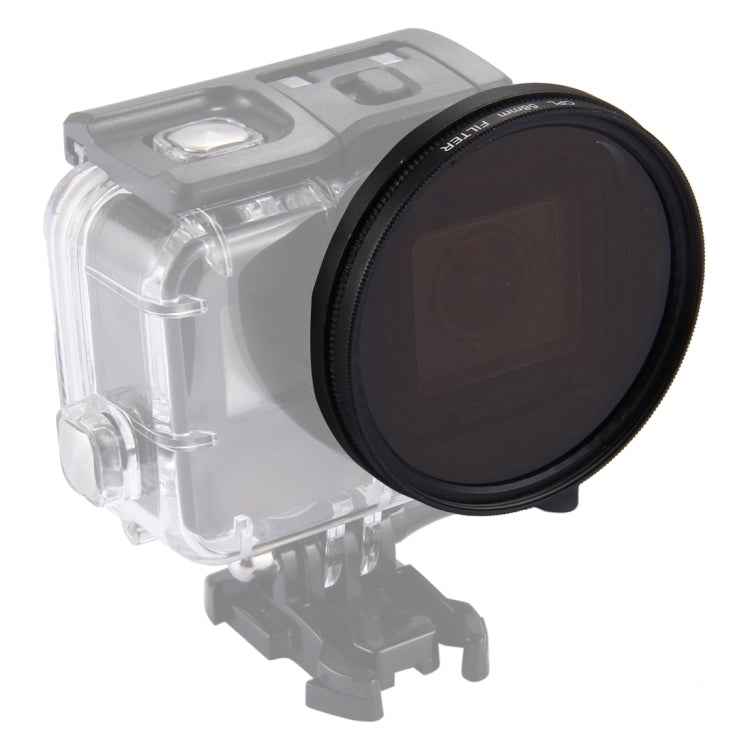 58mm 3 in 1 Round Circle CPL Lens Filter with Cap for GoPro HERO7 Black/6 /5