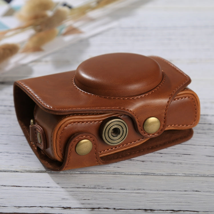 Full Body Camera PU Leather Case Bag with Strap for Canon PowerShot SX730 HS / SX720 HS, For SX730 HS