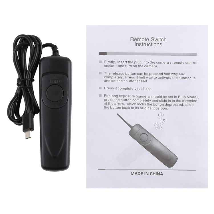 Cuely RM-VPR1 Remote Switch Shutter Release Cord for Sony A58 / NEX-3NL / A7 / A3000 / A6000 / HX300 / RX10011