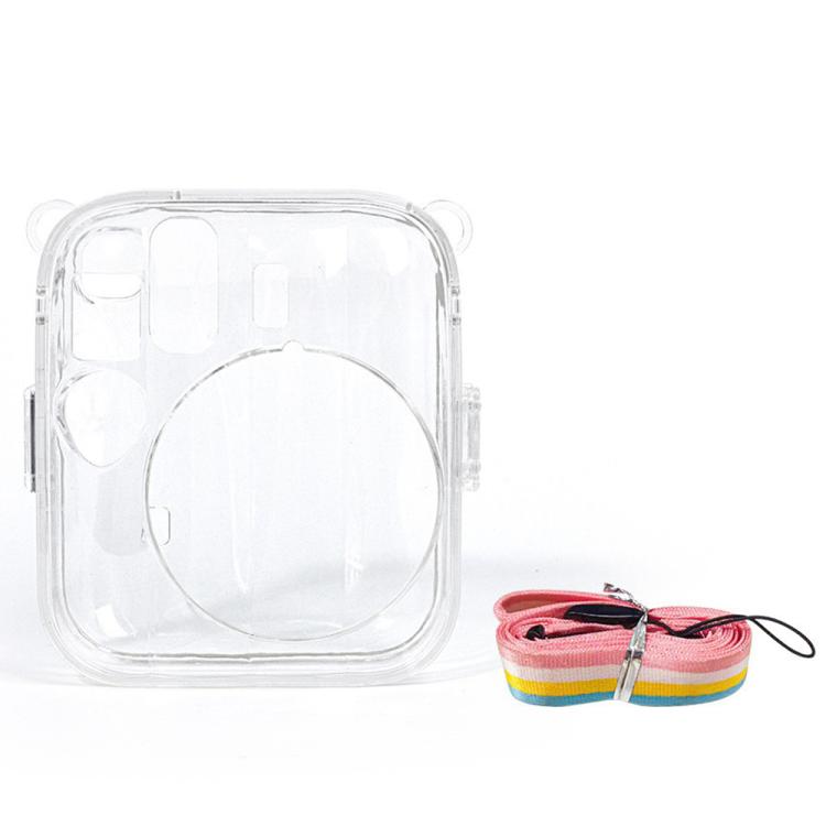 For FUJIFILM instax mini 13 Protective Crystal Shell Case with Shoulder Strap, For FUJIFILM instax mini 13