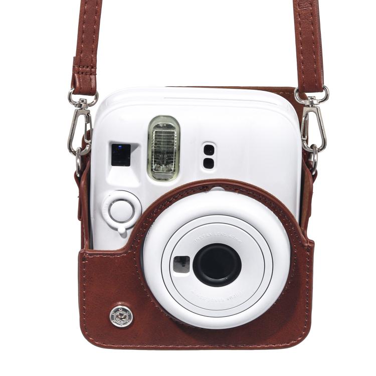 For FUJIFILM Instax Mini 13 Vegan Leather Full Body Camera Protective Bag with Shoulder Strap, For FUJIFILM Instax Mini 13