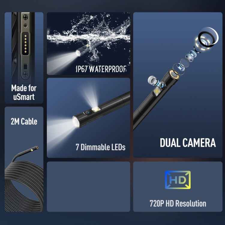 Endoscope E2 IP67 Waterproof Digital Endoscope for Ulefone Armor 9 / 9E / Power Armor 13 / 16 Pro / 18T / Armor Pad
