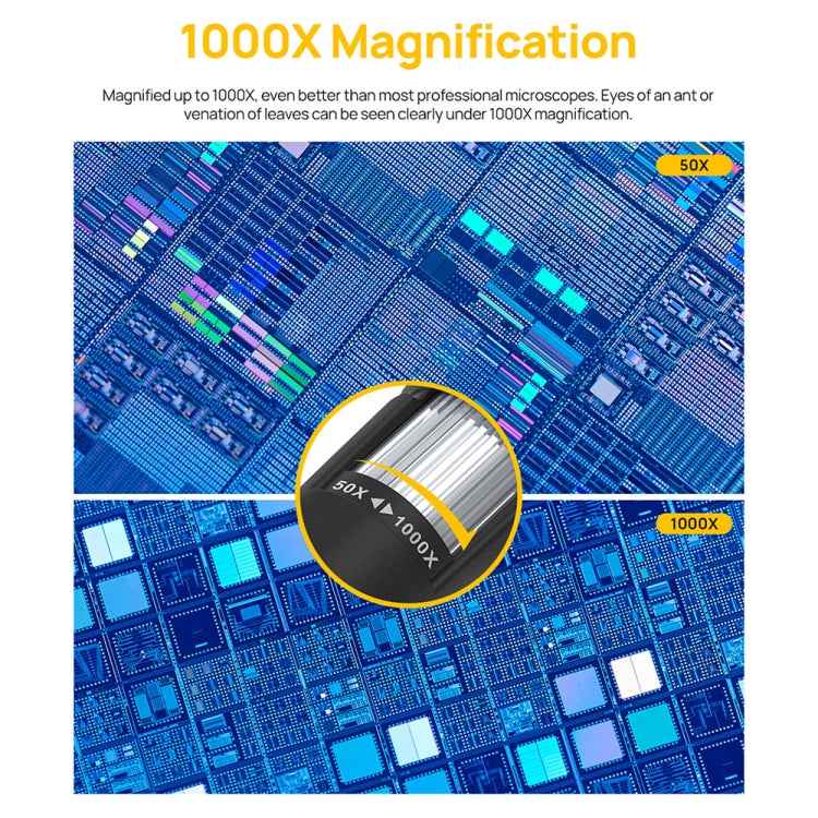 Ulefone uSmart C01 Wired Digital Microscope for Ulefone Armor 18 Series / 9 / 9E & Power Armor 16 Series / 13 / Armor Pad