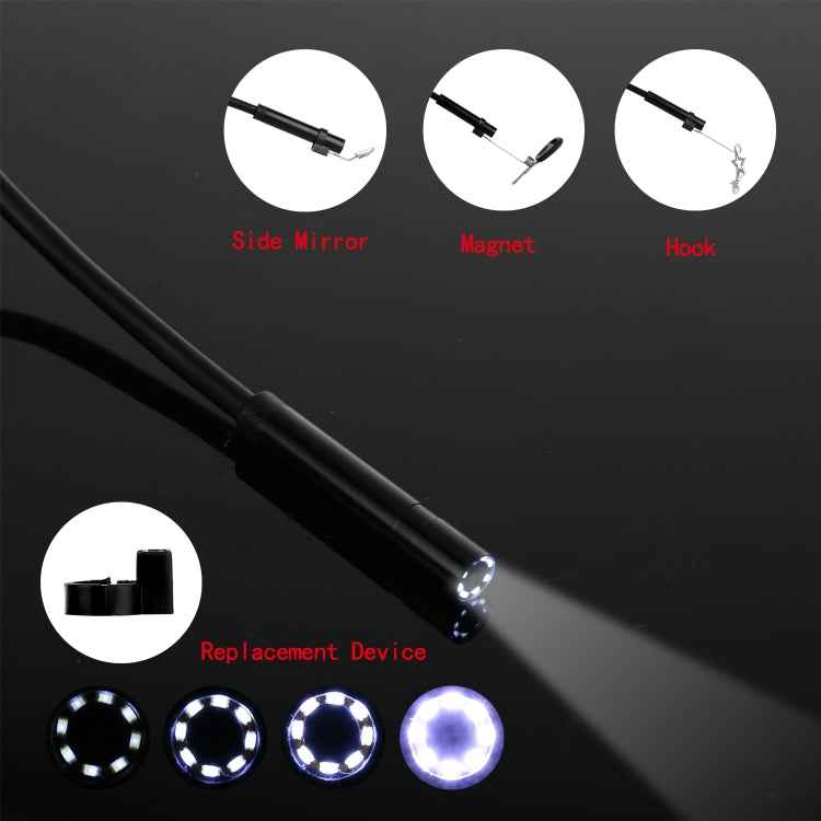 P20 4.3 Inch Screen Display HD1080P Inspection Endoscope with 8 LEDs, Length: 2m, Lens Diameter: 8mm, Hard Line
