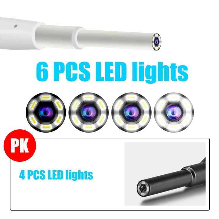 C01 4.3 Inch Screen Display HD1080P Visual Earspoon Endoscope with 6 LEDs, Diameter:3.9mm