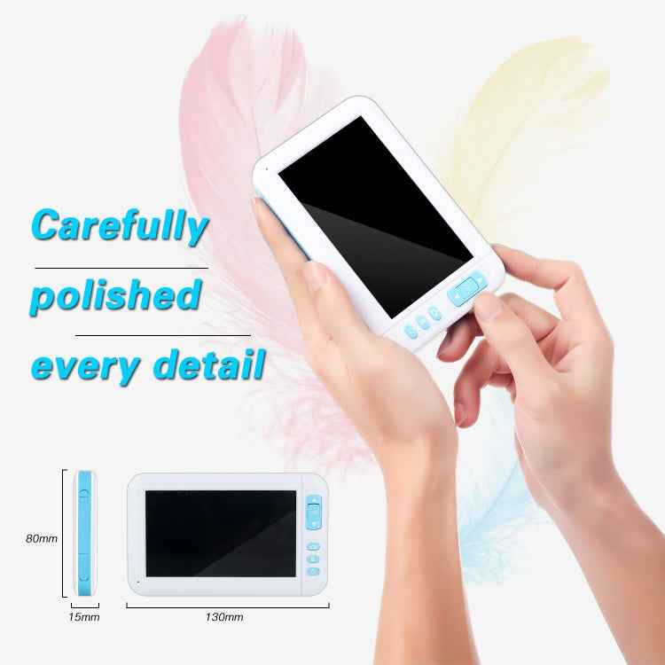 C01 4.3 Inch Screen Display HD1080P Visual Earspoon Endoscope with 6 LEDs, Diameter:5.5mm