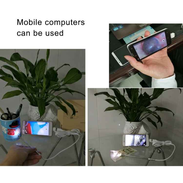 0.3 Million USB Digital Microscope with 6 LEDs, Lens Diameter: 4.9mm