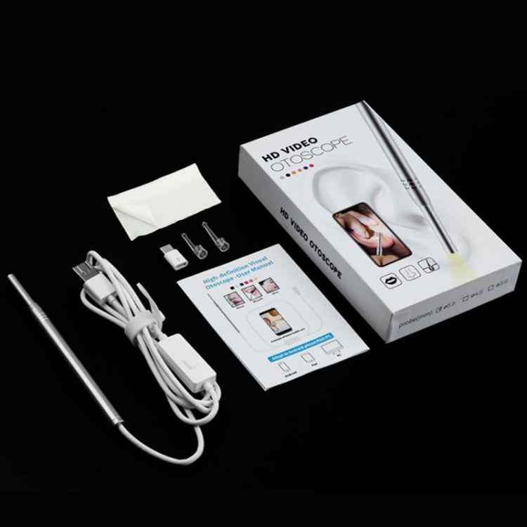 1MP HD Visual Ear Nose Tooth Endoscope Borescope with 6 LEDs, Lens Diameter: 4.3mm