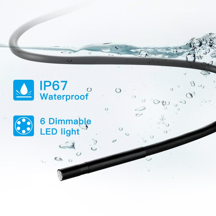 F220 5.5mm HD 5.0MP WIFI Endoscope Inspection Camera with 6 LEDs, Length: 5m