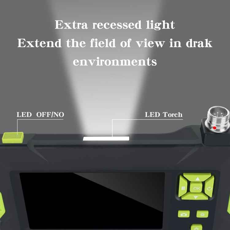 P30 5.5mm IP67 Waterproof 4.3 inch HD Portable Endoscope Hard Cable Industrial Endoscope, Cable Length: 5m