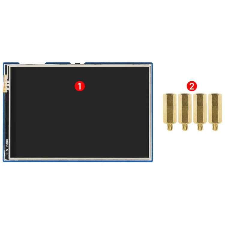 WAVESHARE 3.5 inch 65K Colors 480 x 320 Touch Display Module for Raspberry Pi Pico, SPI Interface