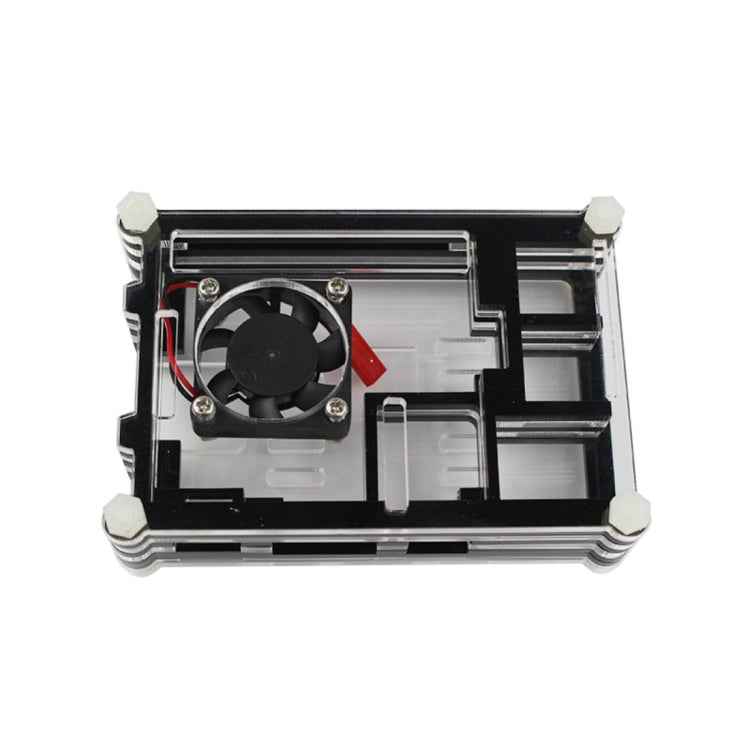 9 Layers Acrylic Box Shell Case with Cooling Fan for Raspberry pi 3
