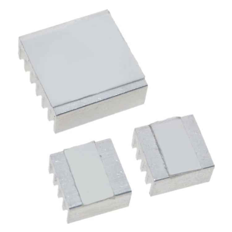 3 in 1 Cooling Heatsink Aluminium Heat Sink Pad Shims for Raspberry Pi 3 / 2