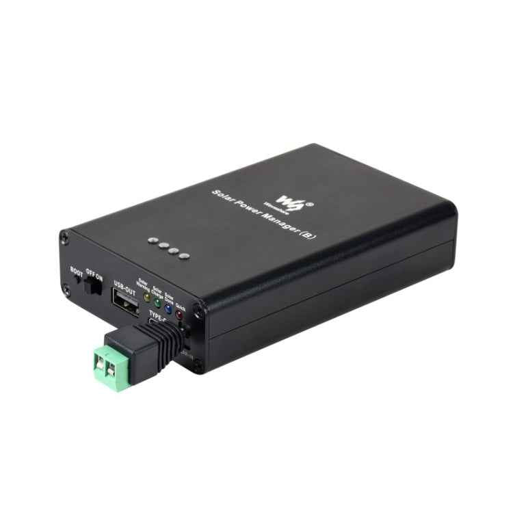 Waveshare Solar Power Manager, Embedded 10000mAh Li-Po Battery, Support 6V~24V Solar Panels