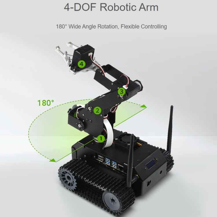Waveshare JETANK AI Tracked Mobile Robot Kit, Based on Jetson Nano, EU Plug