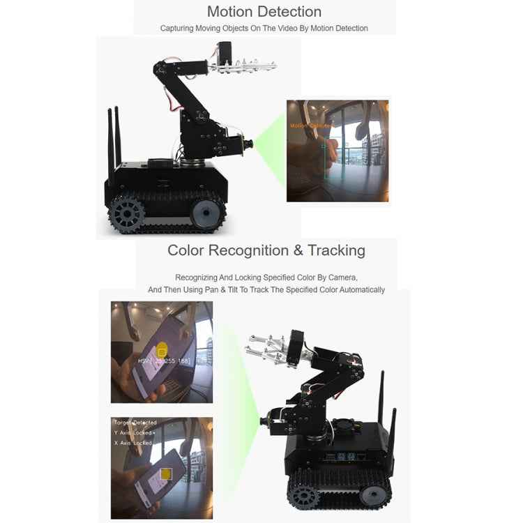 Waveshare JETANK AI Tracked Mobile Robot Kit, Based on Jetson Nano, EU Plug