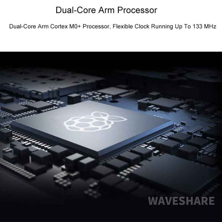 Waveshare RP2040-Plus Pico-like MCU Board Based on Raspberry Pi MCU RP2040, with Pinheader