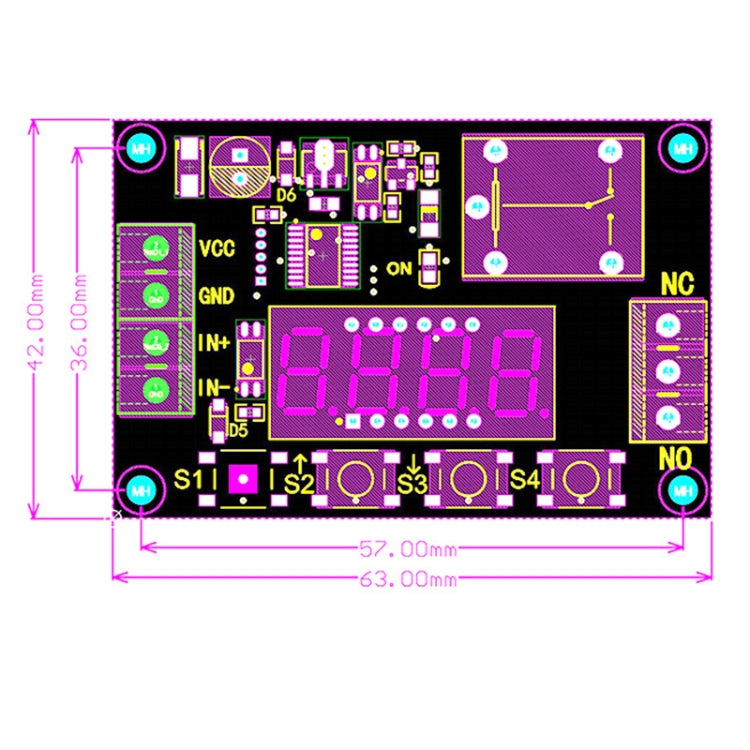 24V Time Relay Module Trigger OFF / ON Switch Cycle Timing Relay Board, 24V