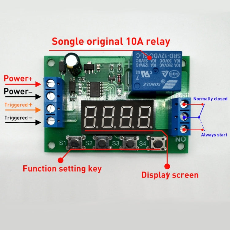 24V Time Relay Module Trigger OFF / ON Switch Cycle Timing Relay Board, 24V