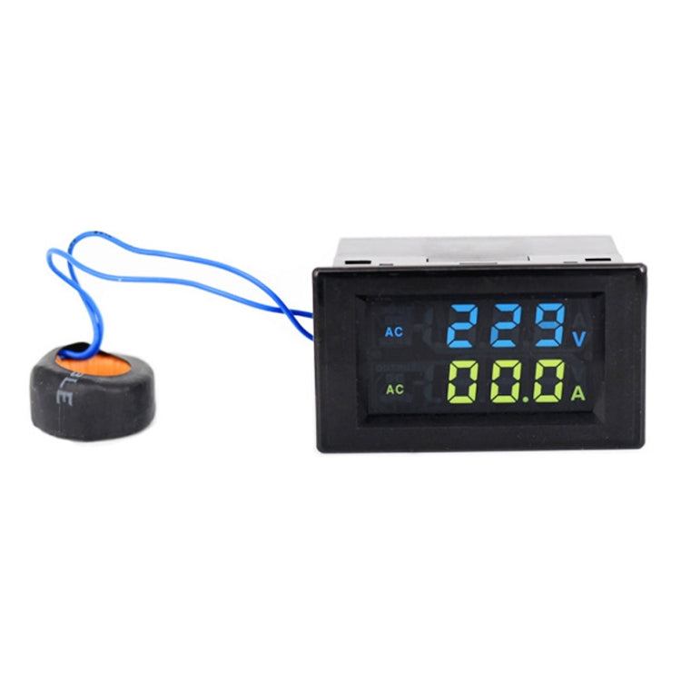 D85-2042A 110V 220V 380V 100A Digital AC Voltmeter Ammeter Current Amps Volt Meter LCD Panel Monitor
