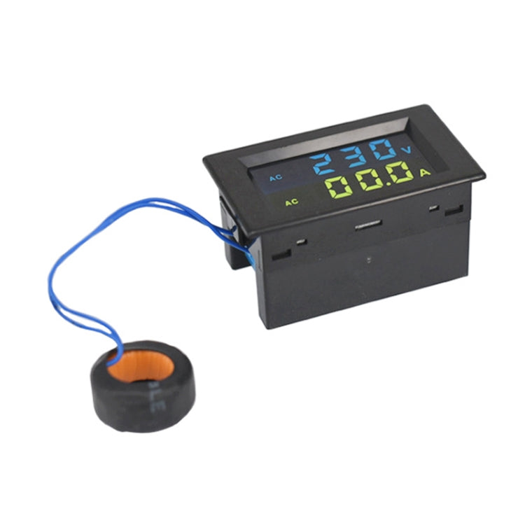 D85-2042A 110V 220V 380V 100A Digital AC Voltmeter Ammeter Current Amps Volt Meter LCD Panel Monitor