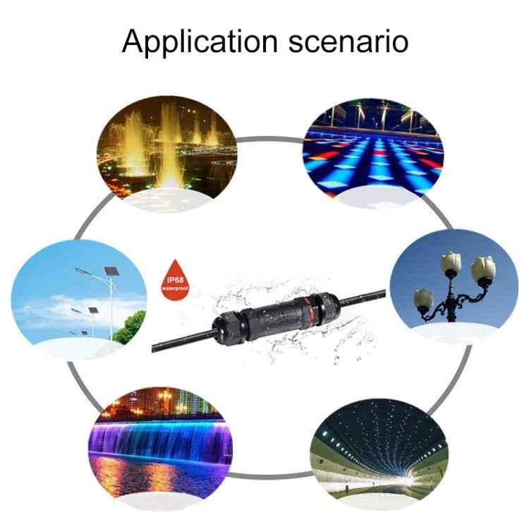 XYT21 IP68 Waterproof 3 Pin T-type Cable Connector