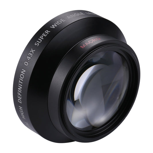 62mm 0.43X Super Wide Angle Lens with Macro Lens, 62mm