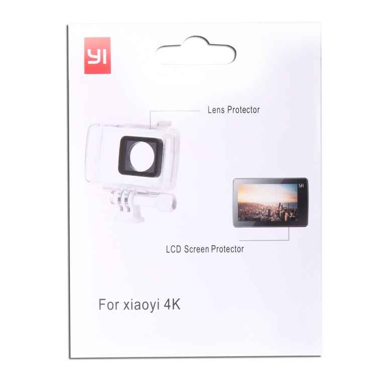 Ultra Clear LCD Screen Protector + Housing Glass Lens Protector Film for Xiaomi Xiaoyi II 4K Camera
