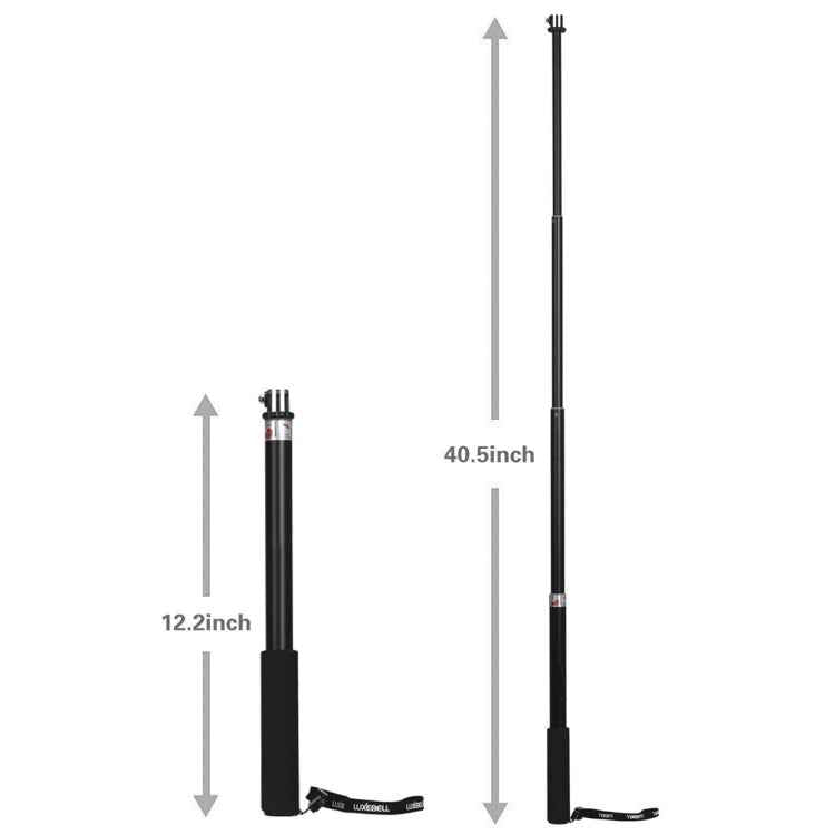 Universal Aluminum Alloy Selfie Stick with Adapter, Length: 25-75cm