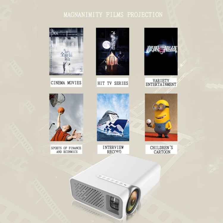 YG520 1800 Lumens HD LCD Projector,Built in Speaker,Can Read U disk, Mobile hard disk,SD Card, AV connect DVD, Set top box.