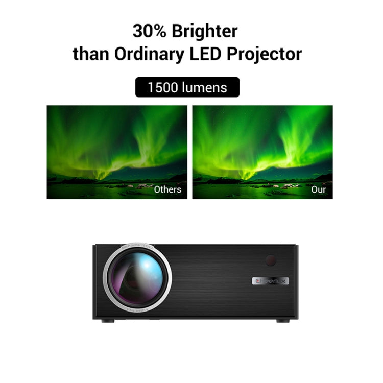 Cheerlux C7 1800 Lumens 800 x 480 720P 1080P HD Smart Projector, Support HDMI / USB / VGA / AV / SD, C7