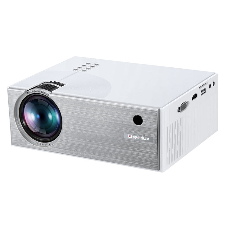Cheerlux C7 1800 Lumens 800 x 480 720P 1080P HD Smart Projector, Support HDMI / USB / VGA / AV / SD, C7