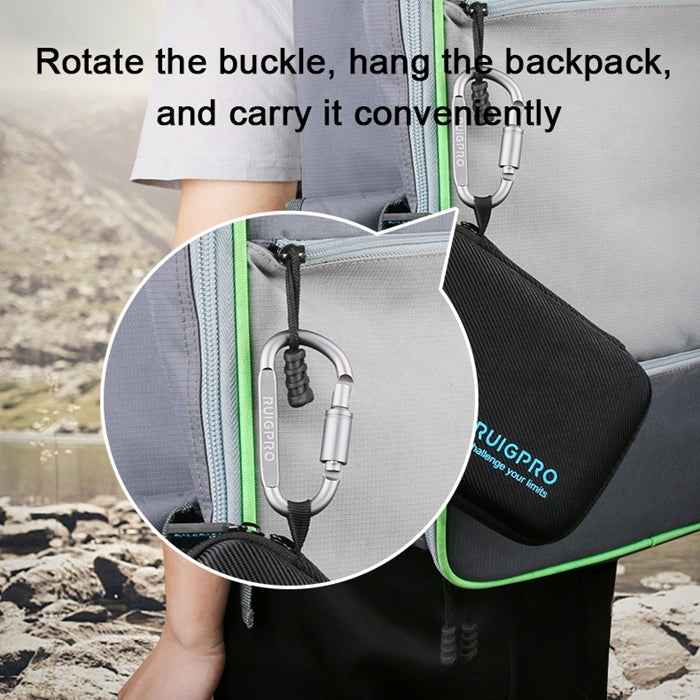 RUIGPRO Shockproof Waterproof Portable Case Box for DJI Osmo Action, Size: 28cm x 19.7cm x 6.8cm