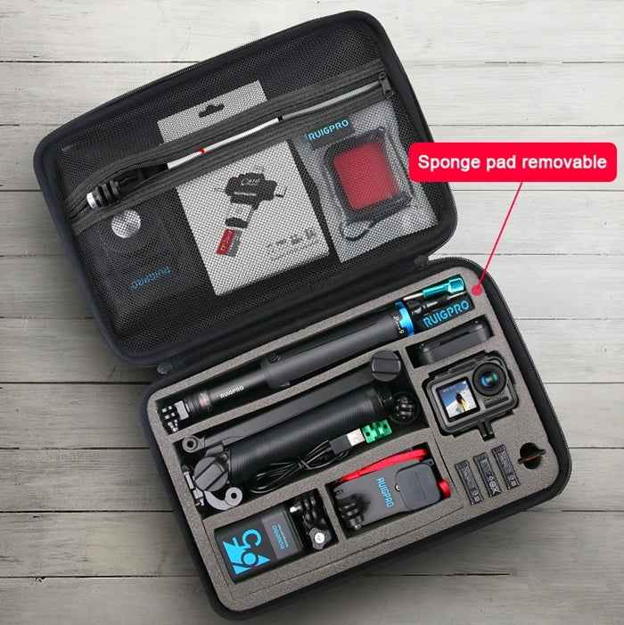 RUIGPRO Shockproof Waterproof Portable Case Box for DJI Osmo Action, Size: 28cm x 19.7cm x 6.8cm