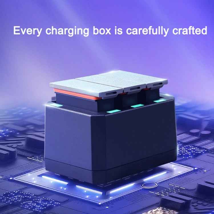 USB Triple Batteries Charger with LED Indicator Light for DJI OSMO Action
