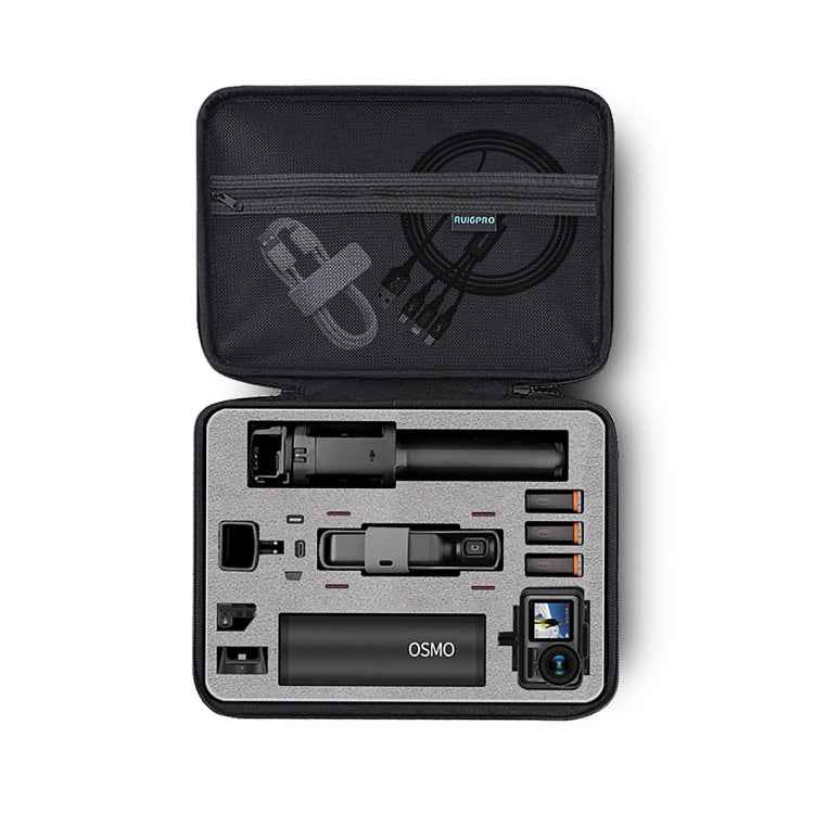 RUIGPRO Oxford Waterproof Storage Box Case Bag for DJI OSMO Pocket Gimble Camera / OSMO Action, Size: 30.2x20.8x7.2cm