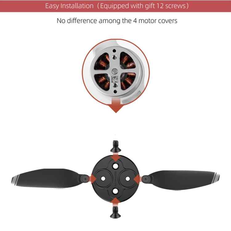 4 PCS Sunnylife Motor Metal Protection Cover for DJI Mavic Mini 1 / Mini 4K / DJI Mini 2 SE