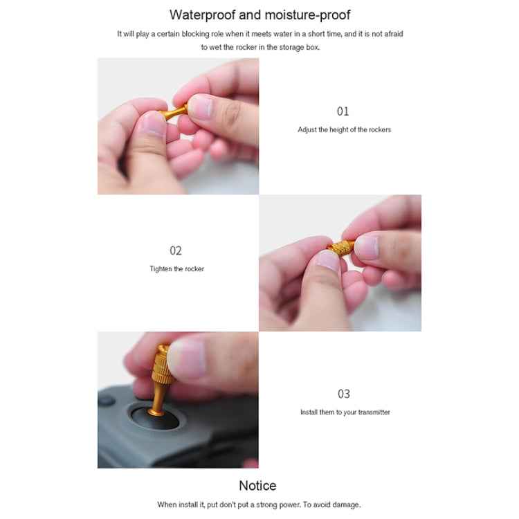 STARTRC 1106055 Drone Remote Control Retractable Adjustment Aluminum Alloy Rocker for DJI Mavic 2 Pro/Air/Mini