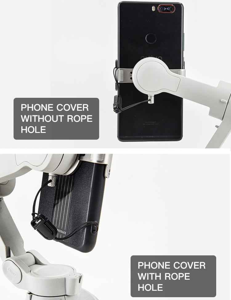 STARTRC Phone Holder Clip Anti-lost Rope Strap Anti-drop for DJI OM4 / Osmo Mobile 3