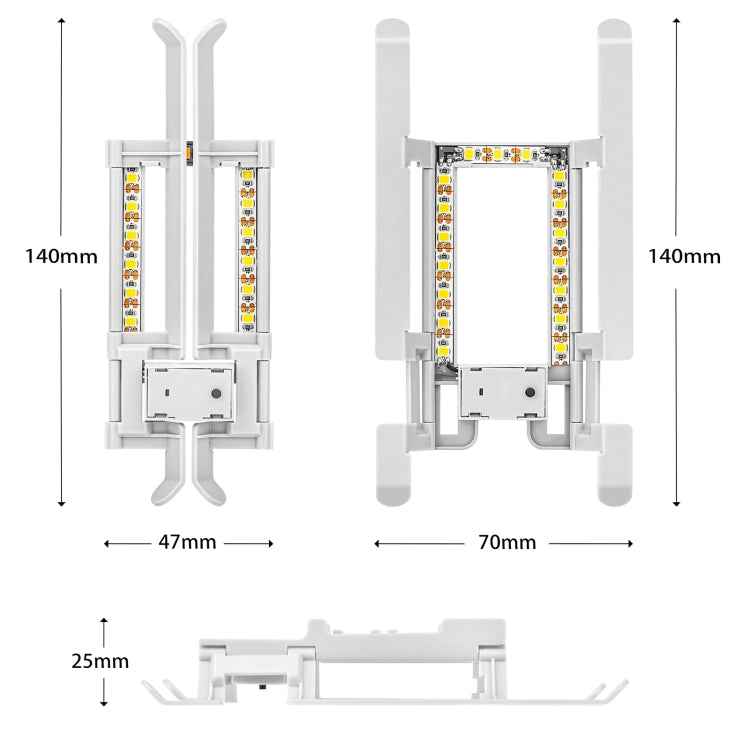 STARTRC 1109190 for DJI Mini 2 / Mavic Mini Foldable Quick Release Anti-collision Landing Gear Height Extender Holder with LED Night Indicator Light