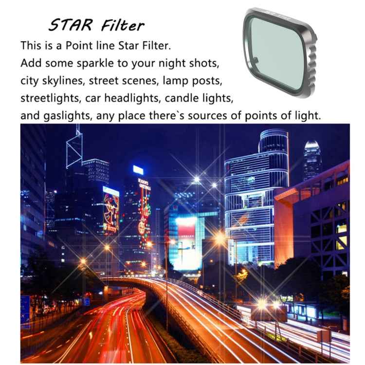 JSR KS 8 in 1 UV + CPL + ND8 + ND16 + ND32 + ND64 + STAR + NIGHT Lens Filter for DJI Air 2S, Aluminum Frame