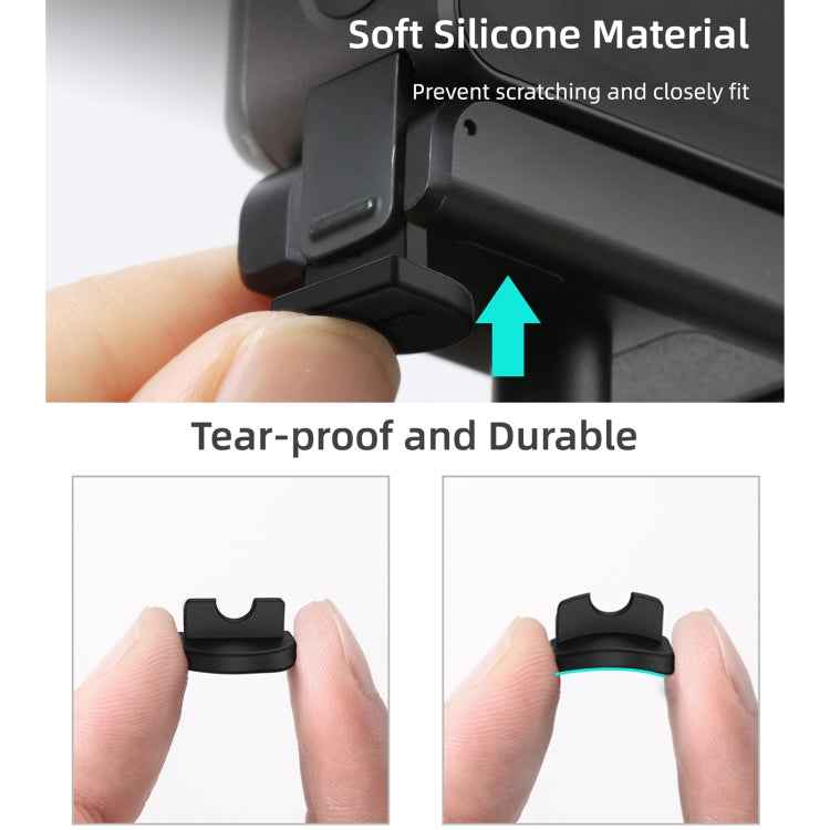 Sunnylife DC339 4 PCS Silicone Anti-release Plug for DJI Action 2