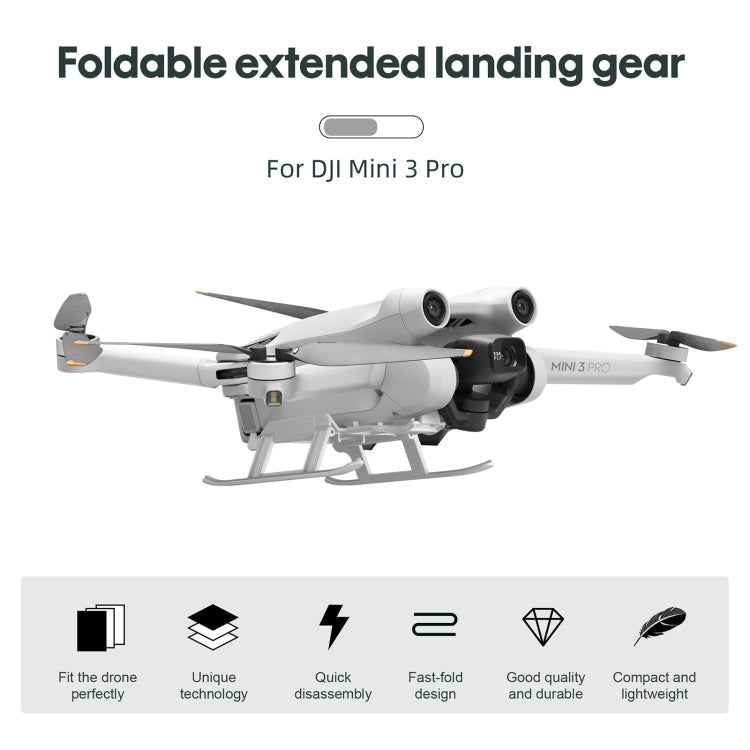STARTRC Folding Anti-fall Anti-dirt Heightened Landing Gear Training Rack for DJI Mini 3 Pro