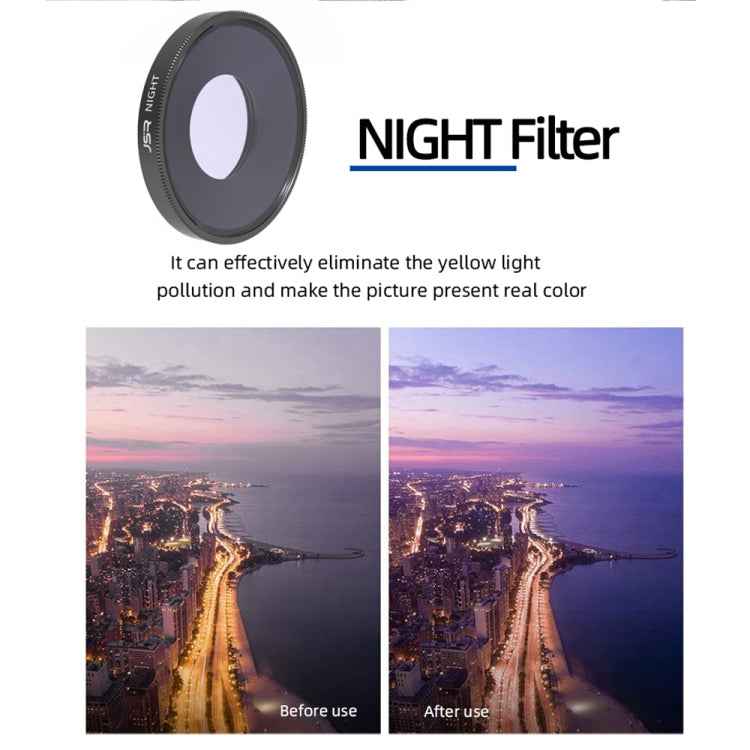 JSR 8 in 1 Streak Blue CPL ND8 ND16 ND32 ND64 STAR NIGHT Lens Filter For DJI Osmo Action 3