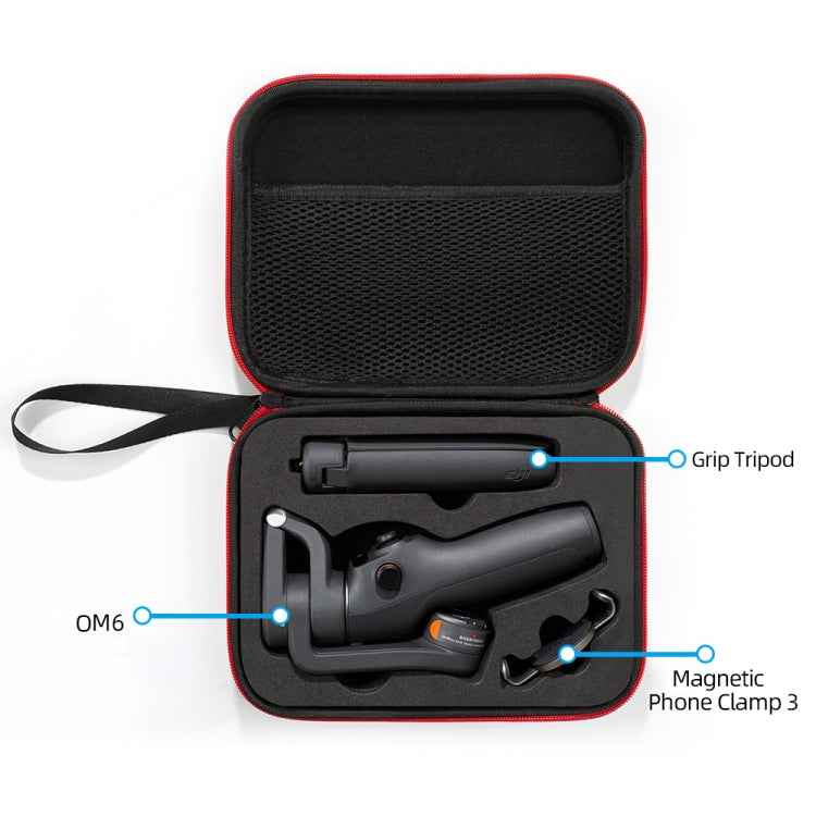 For DJI Osmo Mobile 6 Carrying Travel Case Bag, Size: 21x  16 x 6cm