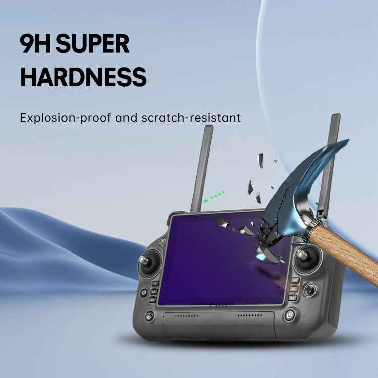 For DJI RC Plus with Screen STARTRC 2pcs Frosted Purple Eye Protection Explosion-proof Tempered Glass Film, For DJI RC Plus with Screen(2pcs)