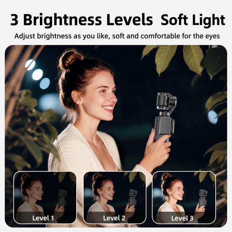 For DJI Osmo Pocket 3 Desiontal Portable Magnetic Fill Light, PM02 Dual Light, PM02 Dual Light