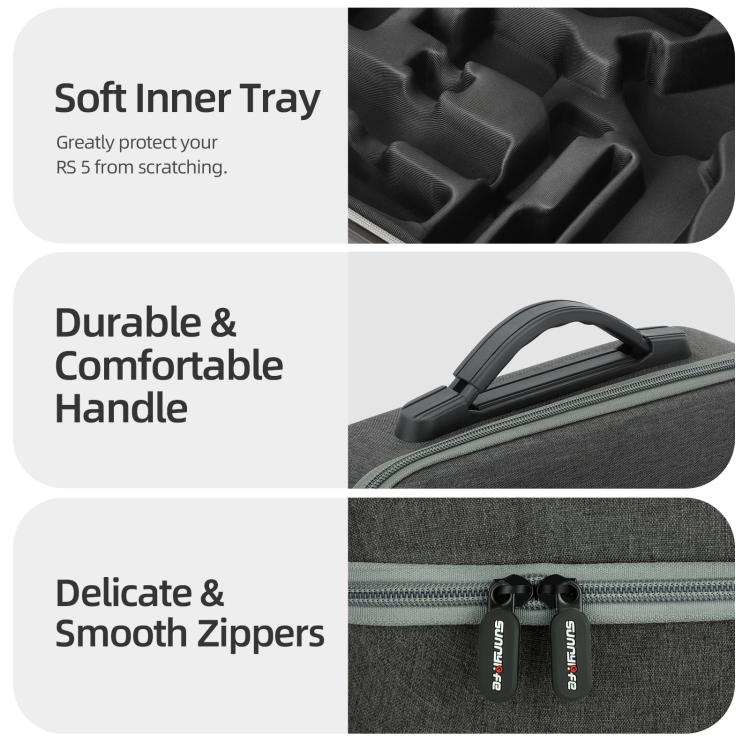 For DJI RS 5 Sunnylife Multifunctional Carrying Case Handbag Shoulder Bags Crossbody Storage Bag, For DJI RS 5