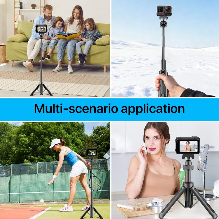 VT-14 Magnetic Tabletop Tripod Telescopic BallHead Selfie Stick for GoPro, Action Camera, VT-10